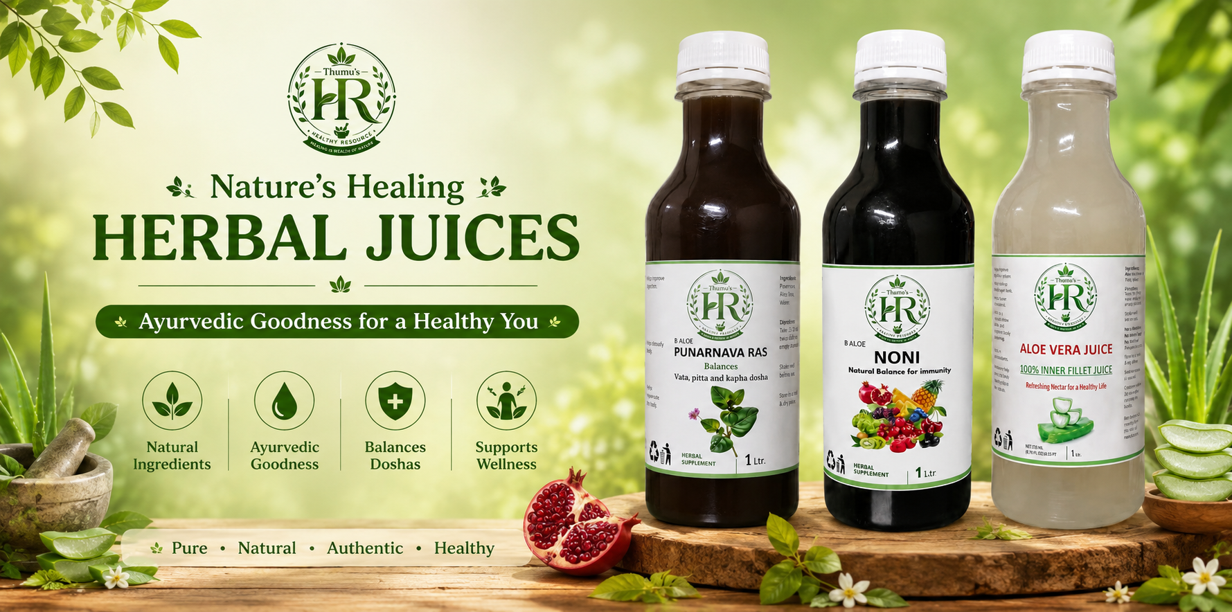 natural herbal juices